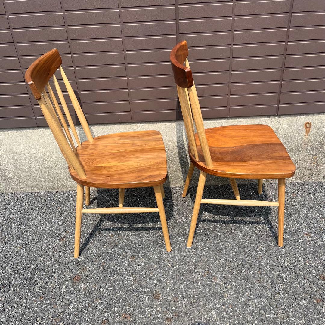 ダイニングチェア　 タモ　ウォールナット　ウレタン WeDOStyle