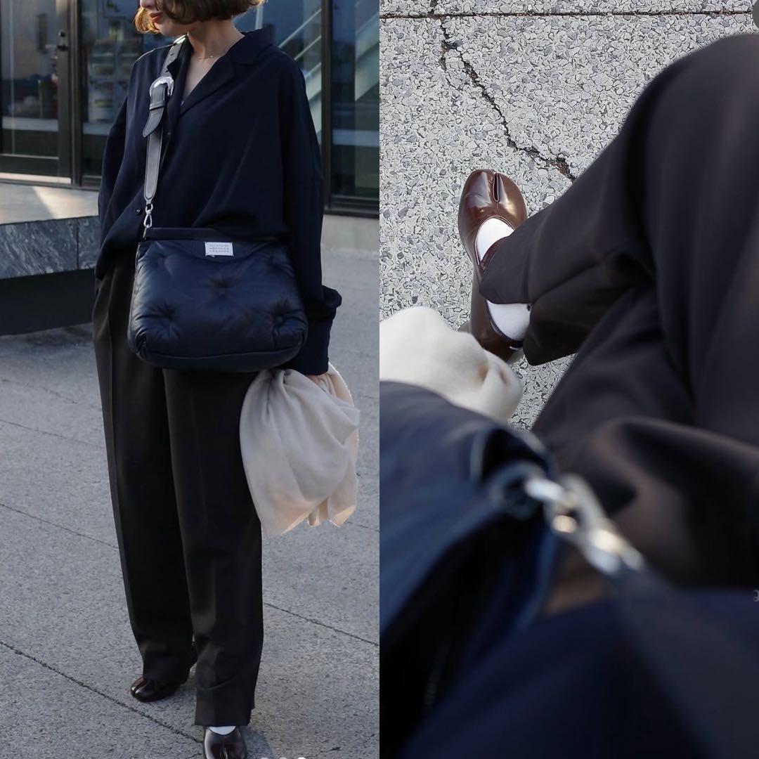 ETRE TOKYO 26SS サイドピンタックラインリラクシーパンツ ネイビー