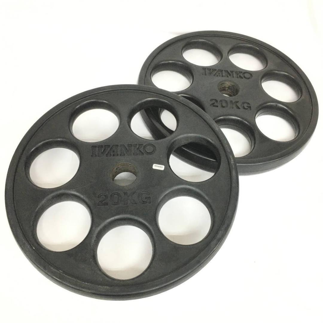 IVANKO イヴァンコ オリンピックラバー プレート 20㎏×2 計40㎏
