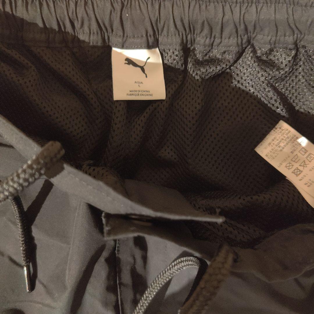 【2025 新作】Puma × renoma ブラックナイロンパンツ サイズL