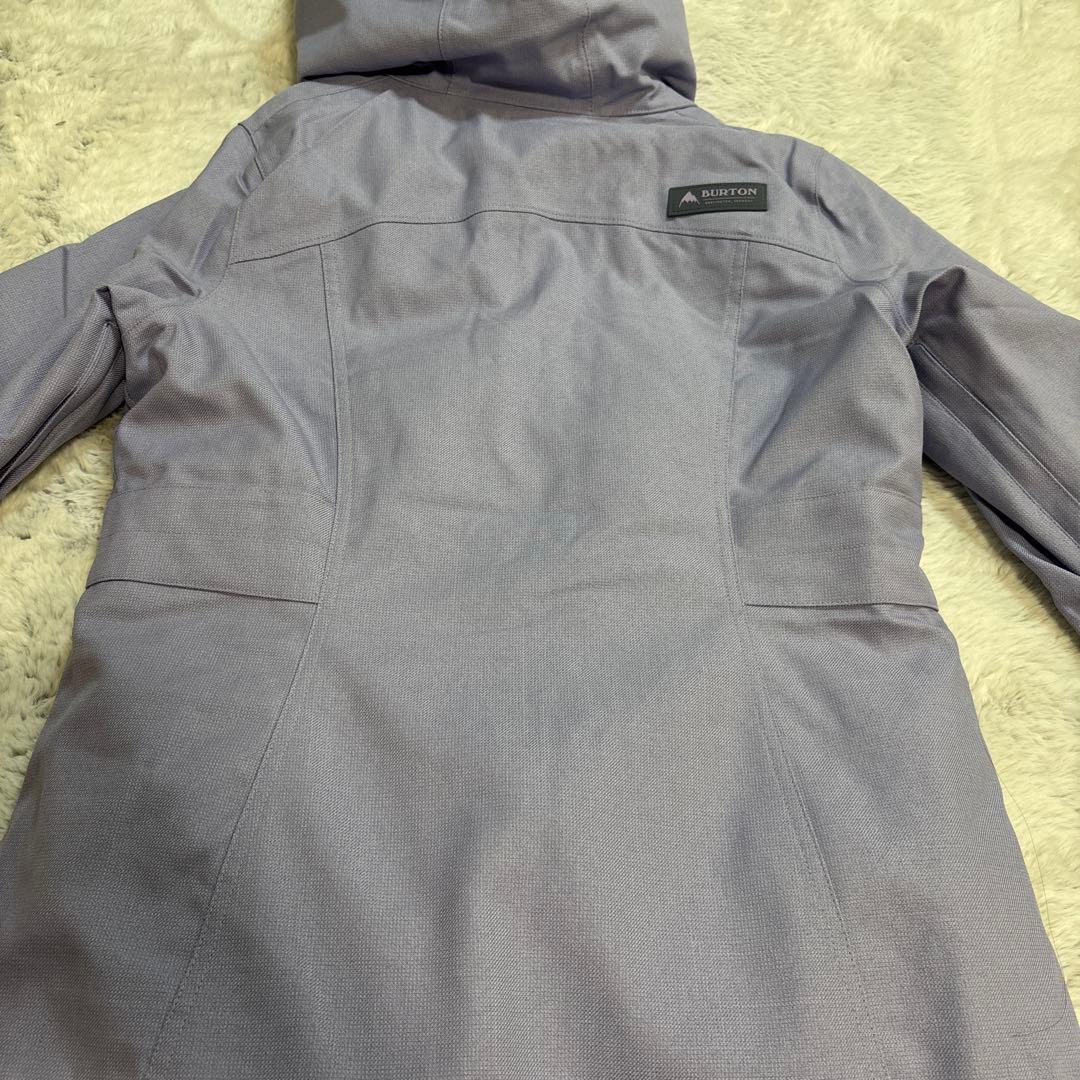 美品　BURTON スノーボードウェア 薄紫色 フード付き
