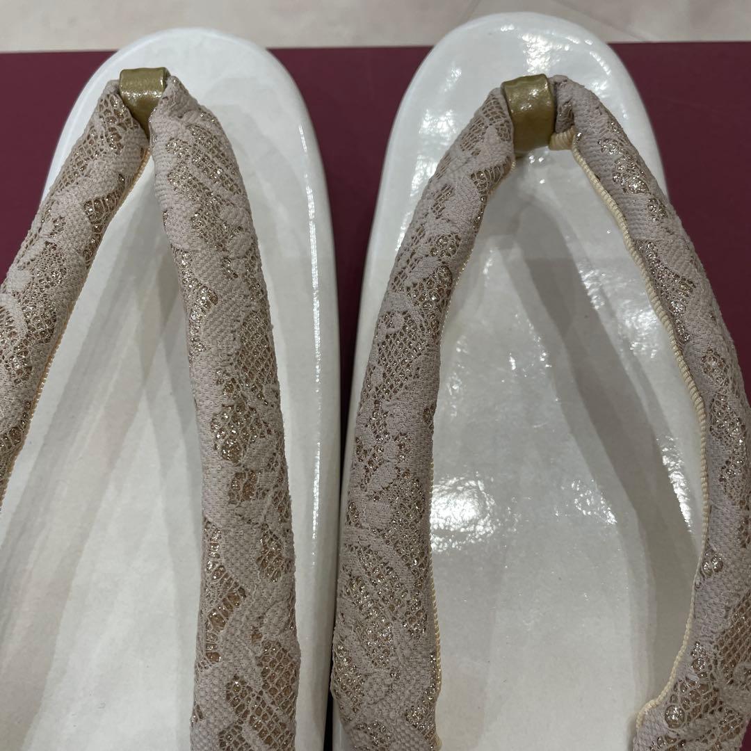 成人式 レースバッグとエナメル草履のセット お値下げ中！