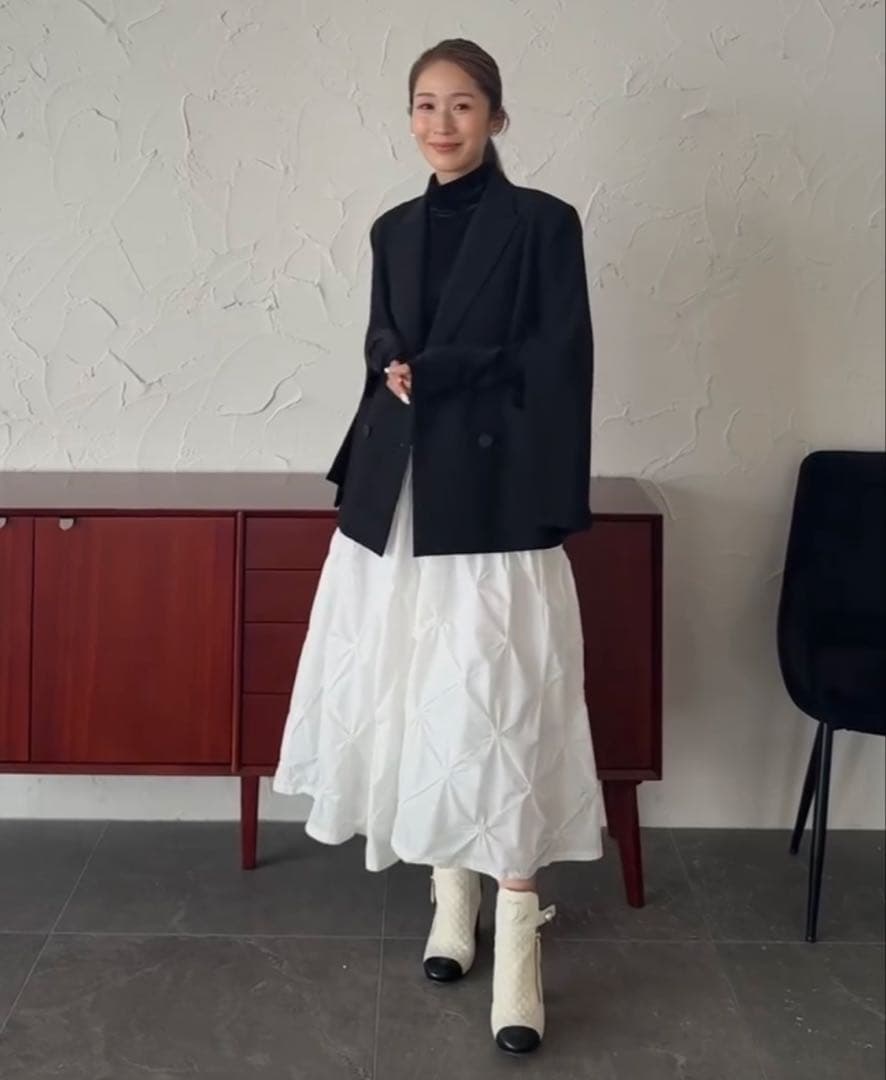 TRÈFLE+1 ブラック テーラードジャケット