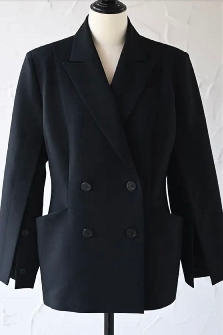 TRÈFLE+1 ブラック テーラードジャケット