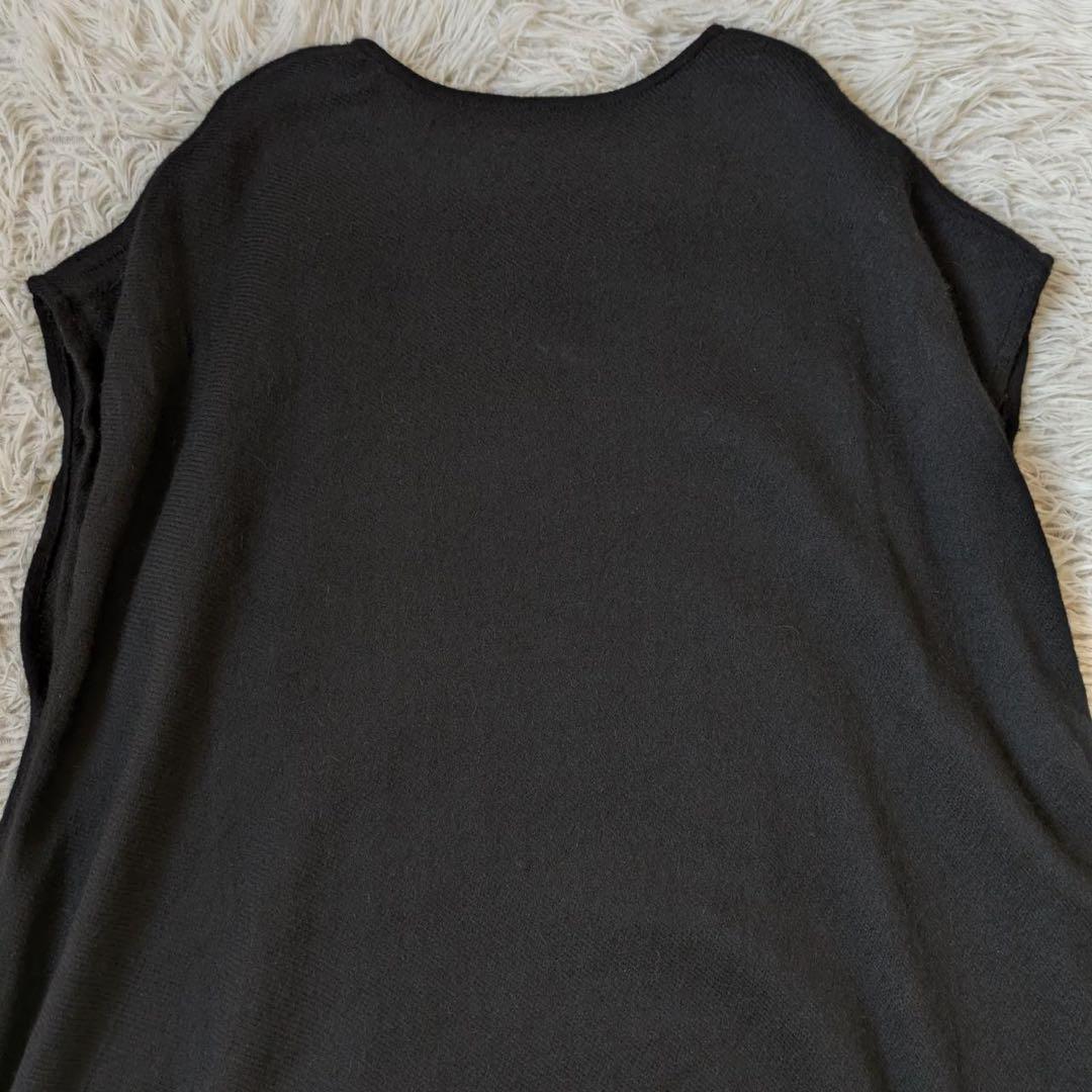 tamaki niime/タマキニイメ　アルパカfuwa-Tロング　ブラック