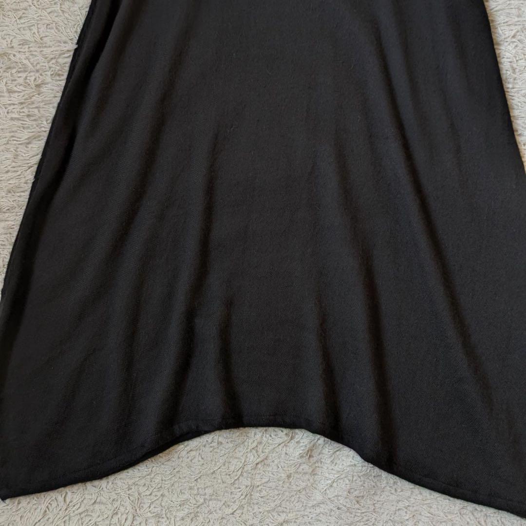 tamaki niime/タマキニイメ　アルパカfuwa-Tロング　ブラック