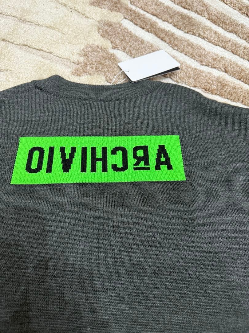 ARCHIVIO グレー ロゴセーター　新品未使用