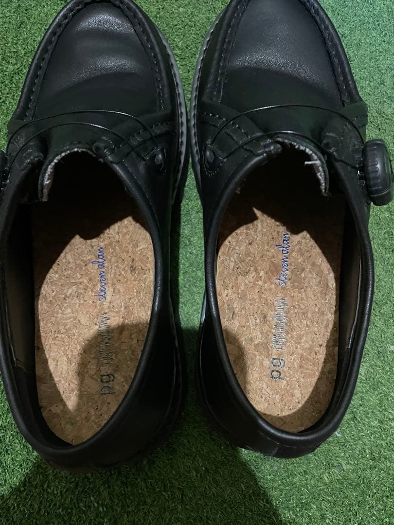 PG × Steven Alan KNOCK black leather 41