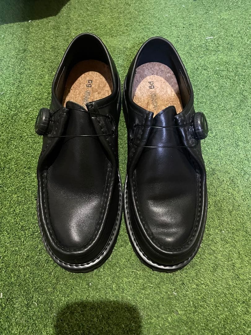 PG × Steven Alan KNOCK black leather 41