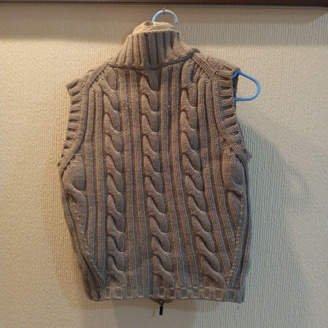 MONCLER ケーブルニットダウンベスト S