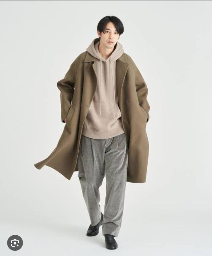 ESTNATION エストネーション　 ガウンコート　L ベルト付き