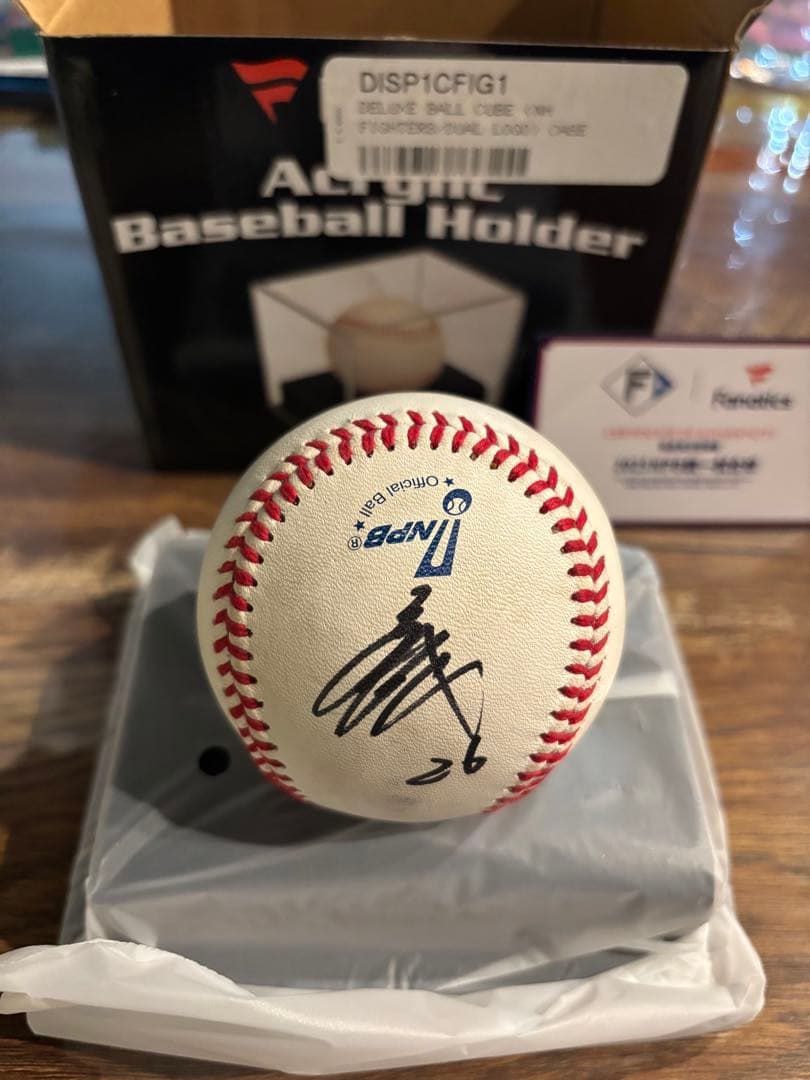 ファイターズ　サインボール　2025 NPB統一球　田宮裕涼　田中正義