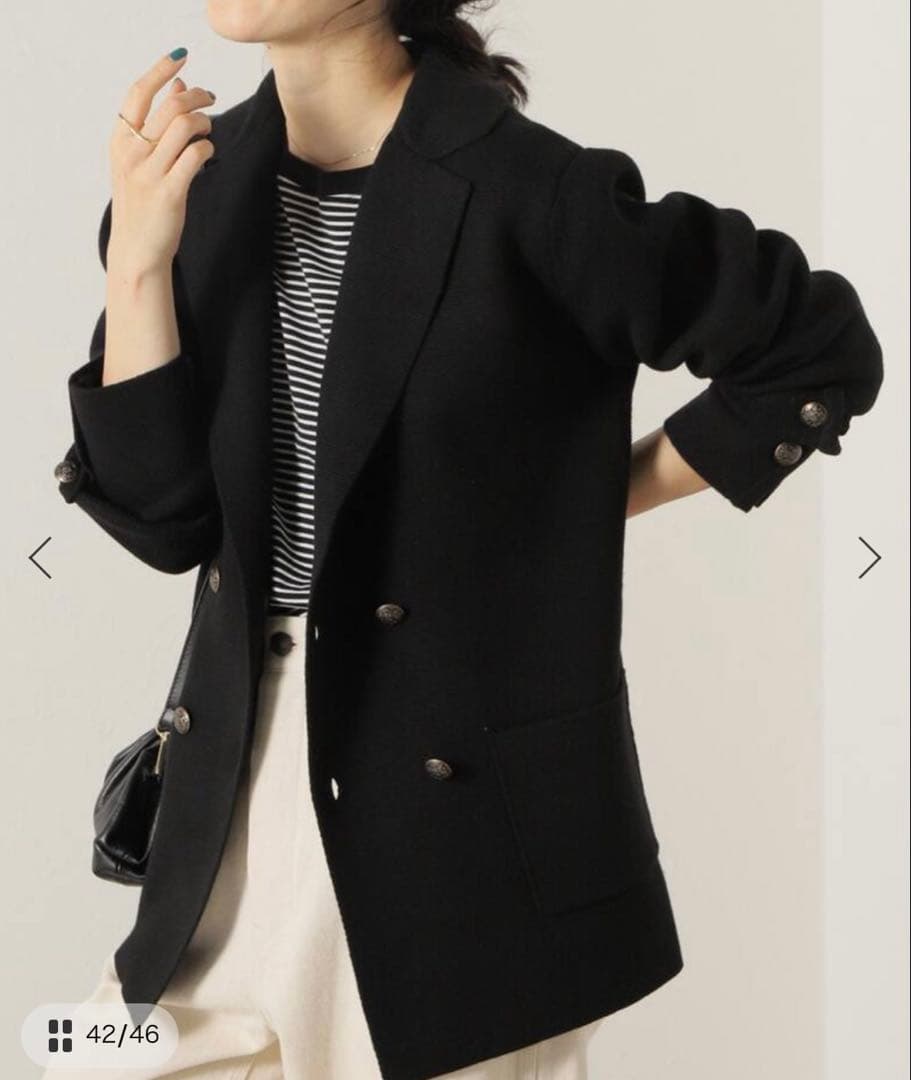 【新品タグ付き】フレームワーク　ミラノリブジャケット　カーディガン　23AW