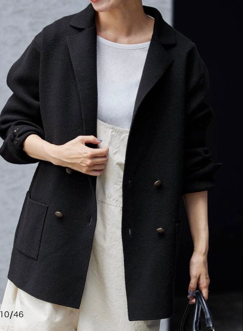 【新品タグ付き】フレームワーク　ミラノリブジャケット　カーディガン　23AW