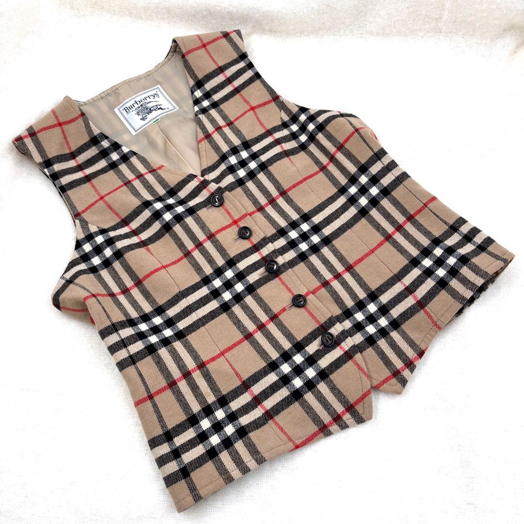 Burberrysバーバリー　ノバチェックベスト（ジレ）　ヴィンテージ　M