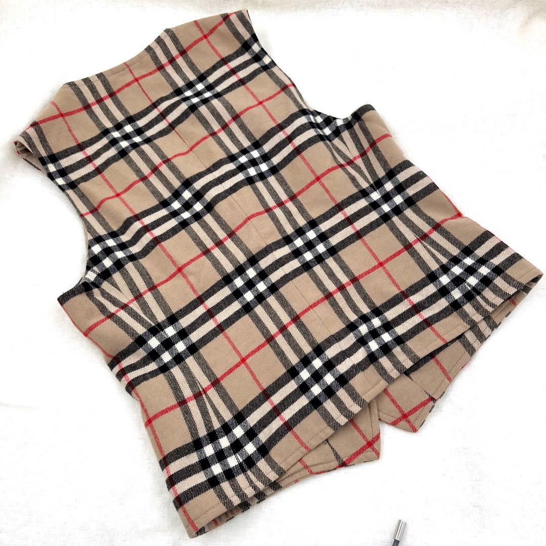 Burberrysバーバリー　ノバチェックベスト（ジレ）　ヴィンテージ　M