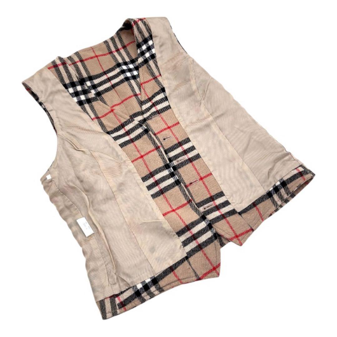 Burberrysバーバリー　ノバチェックベスト（ジレ）　ヴィンテージ　M