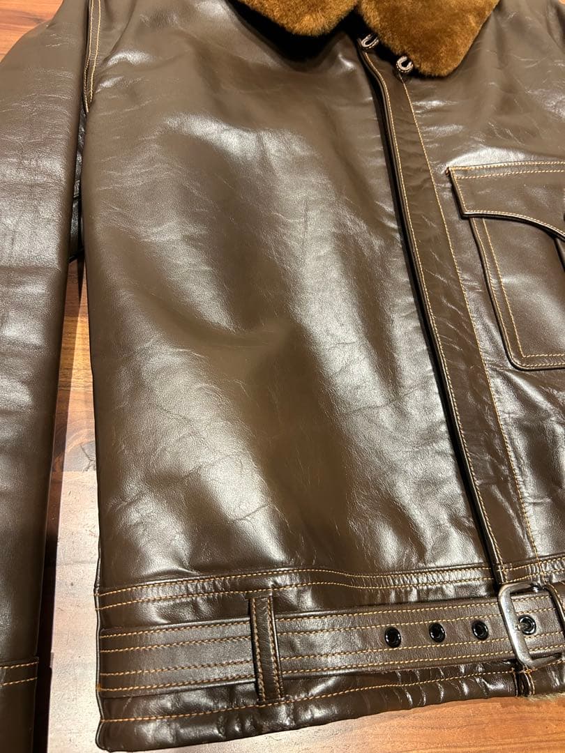 バズリクソンズ　B2 フライトジャケット ブラウン　ホースハイド　38