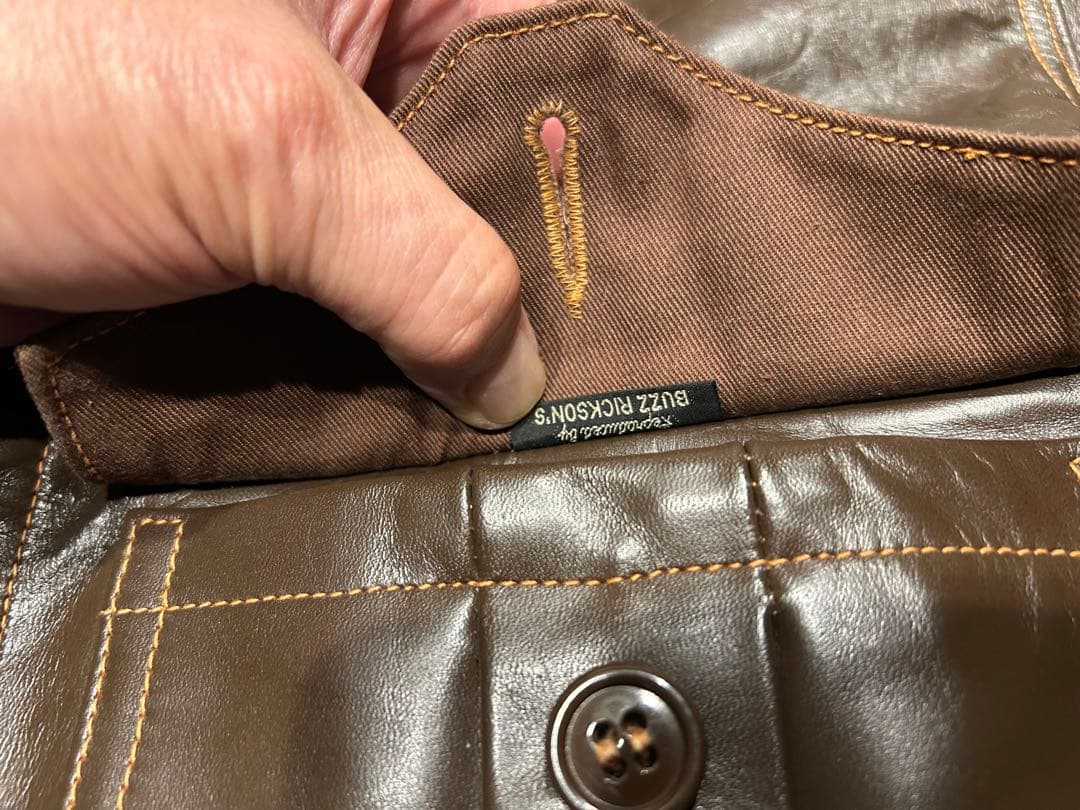 バズリクソンズ　B2 フライトジャケット ブラウン　ホースハイド　38