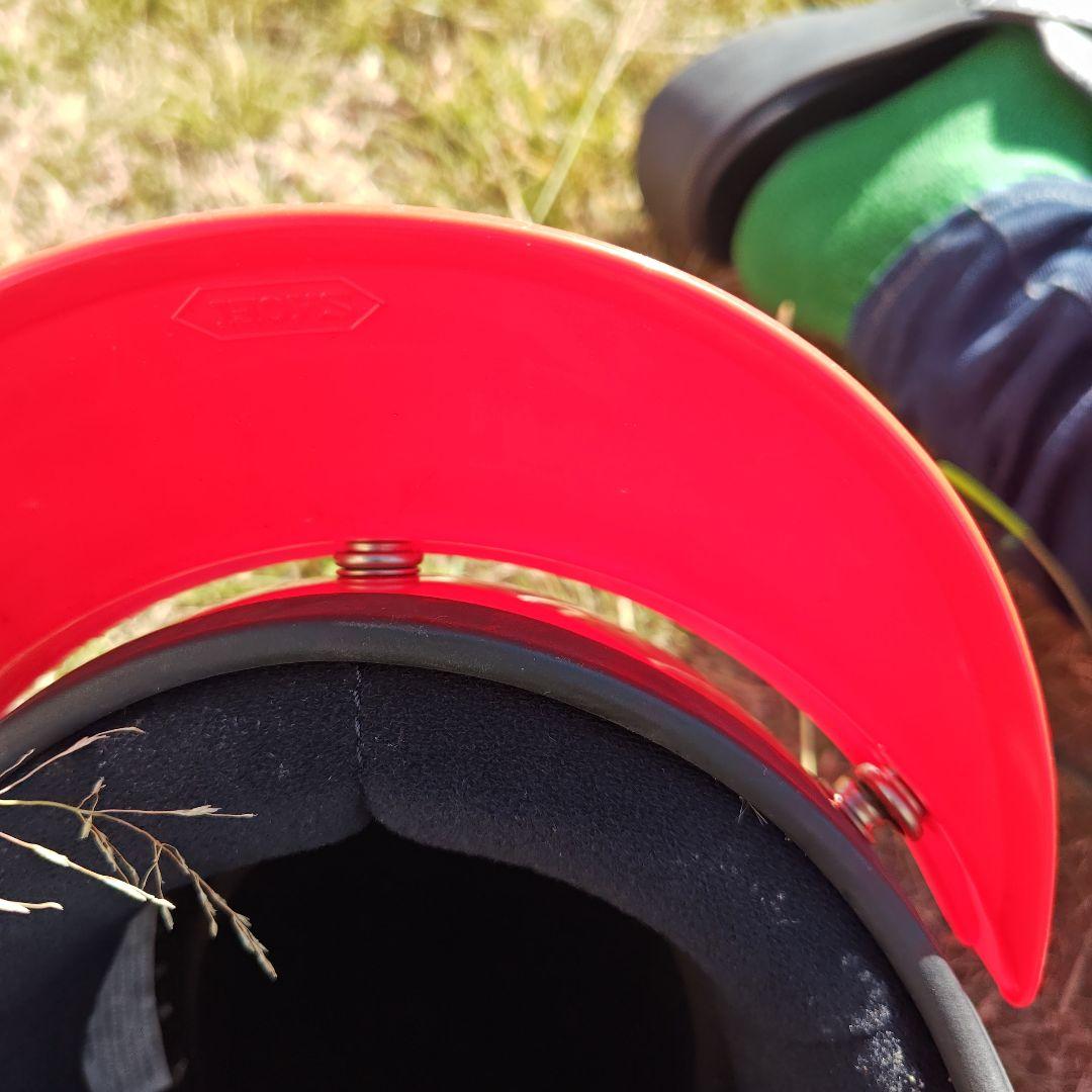 SHOEI 赤 ジェットヘルメット　当時物