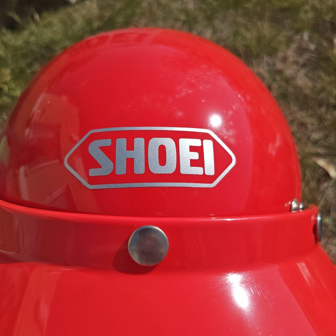 SHOEI 赤 ジェットヘルメット　当時物