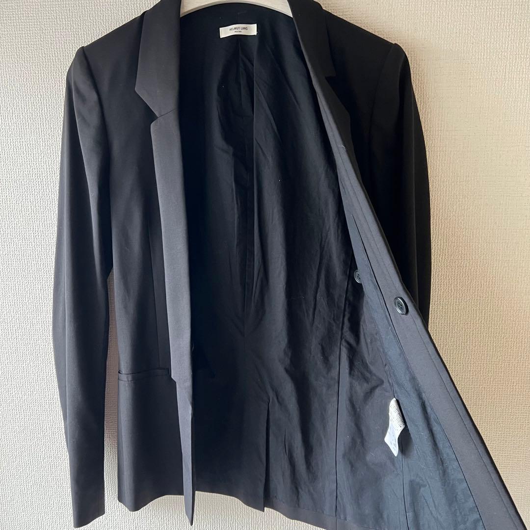 美品　HELMUT LANG ブラック ウールテーラードジャケット