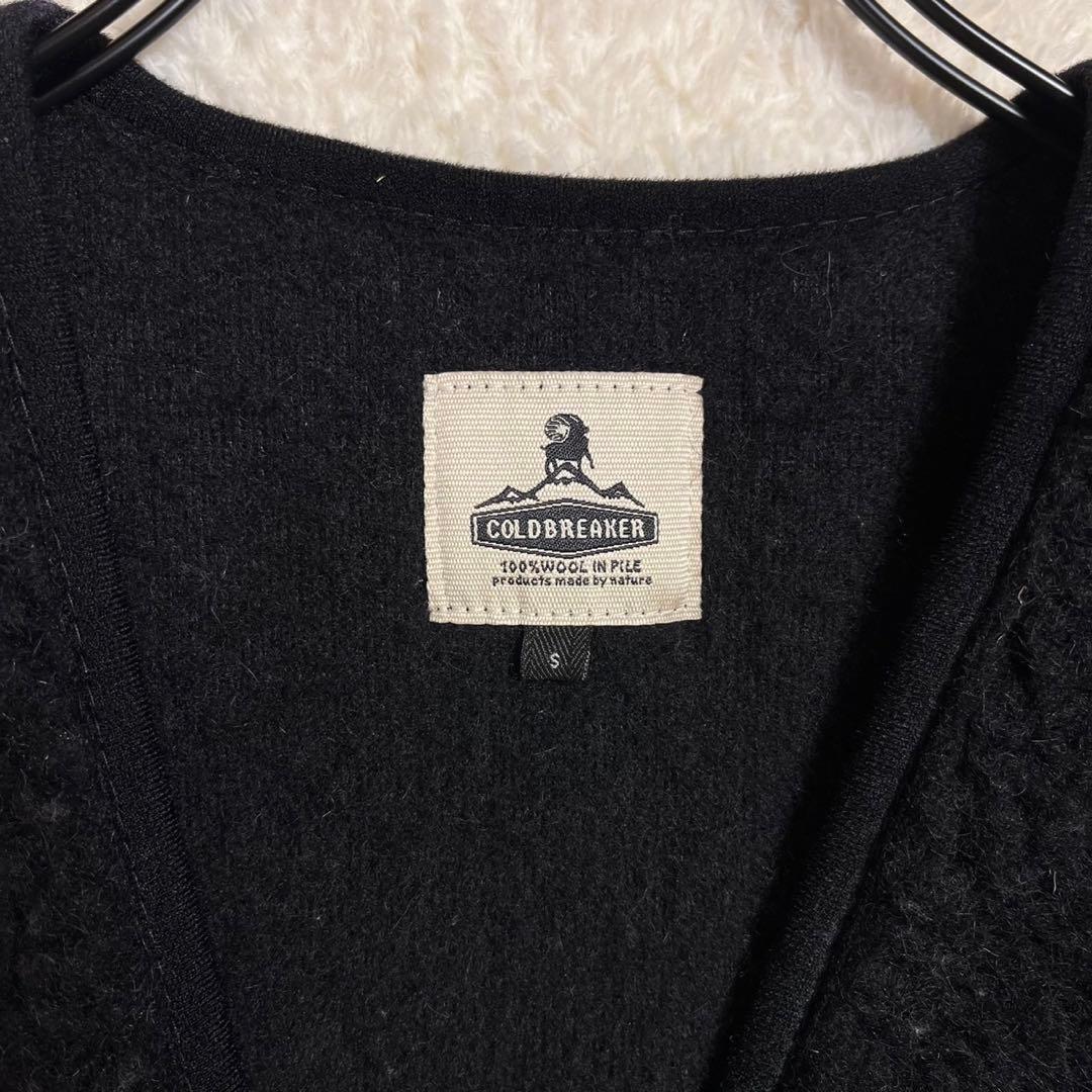 人気　定番　COLD BREAKER ボア　ロングジレ　ベスト　ブラック