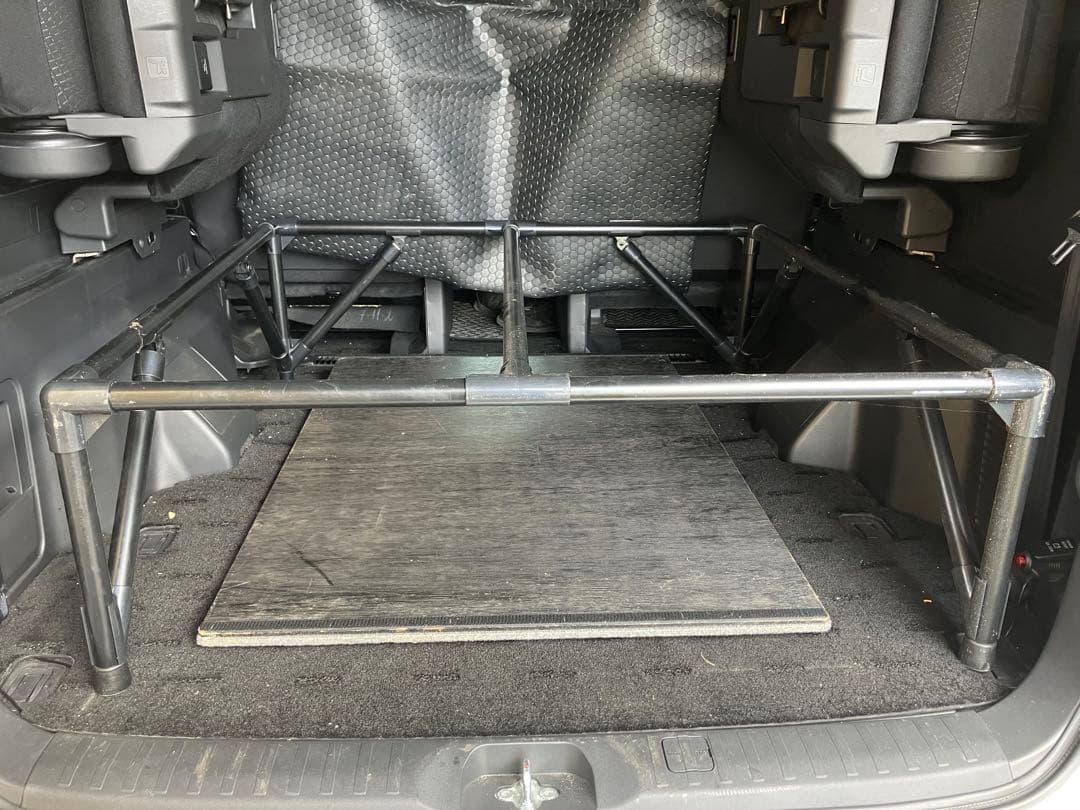 かりん様デリカd5 トランク大将ベッドキットイレクターパイプ引き取り限定セット