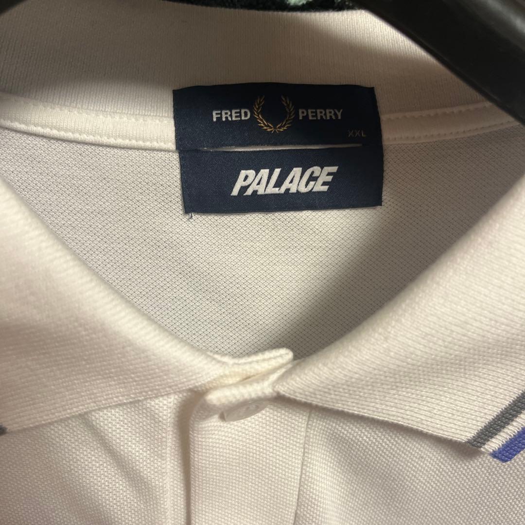 トップス PALACE FRED PERRY SHIRT white XXL