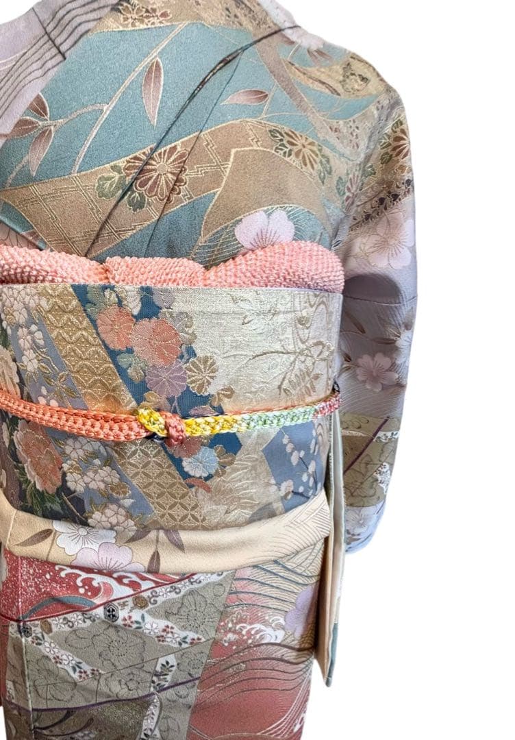 H-4◆訪問着 拾 フルセット◆フランソワーズ・モレシャン◆暈し染め◇ゆったりめ