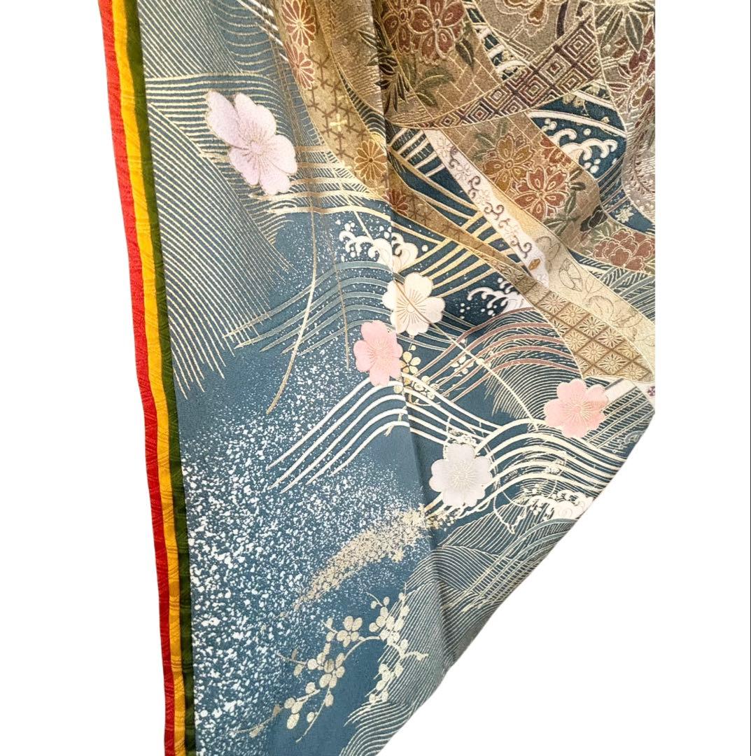 H-4◆訪問着 拾 フルセット◆フランソワーズ・モレシャン◆暈し染め◇ゆったりめ