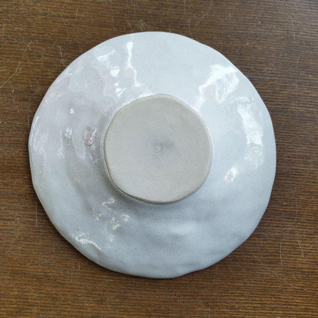 【新品・未使用】工房ゆずりは　紅彩花化粧　パスタ皿　カレー皿　陶器　食器　料理