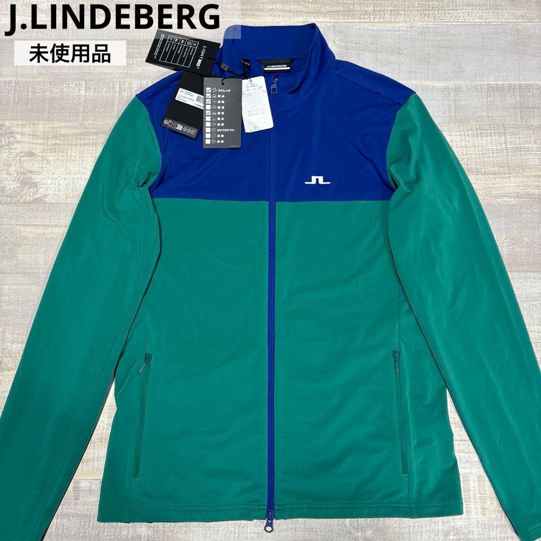 J.リンドバーグ★吸水速乾★ビッグロゴ★ストレッチハーフジップ【メンズサイズL】
