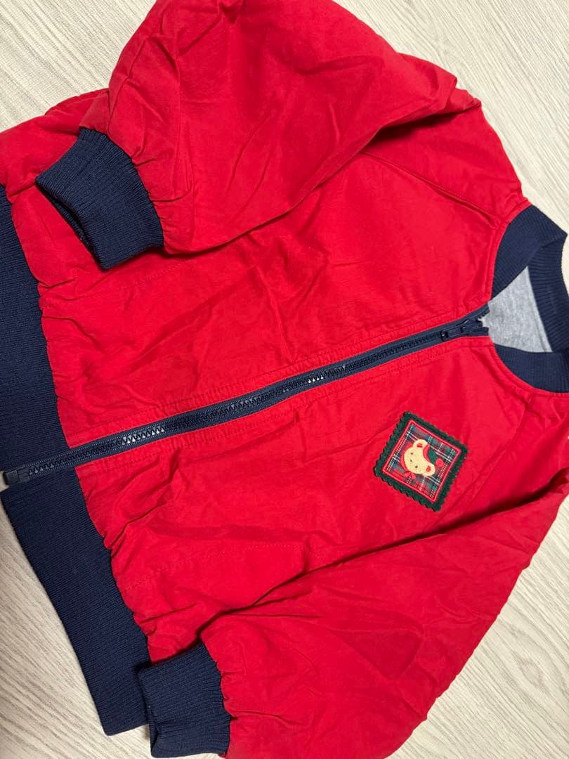 familiar 刺繍入りリバーシブルジャケット　100 レトロ