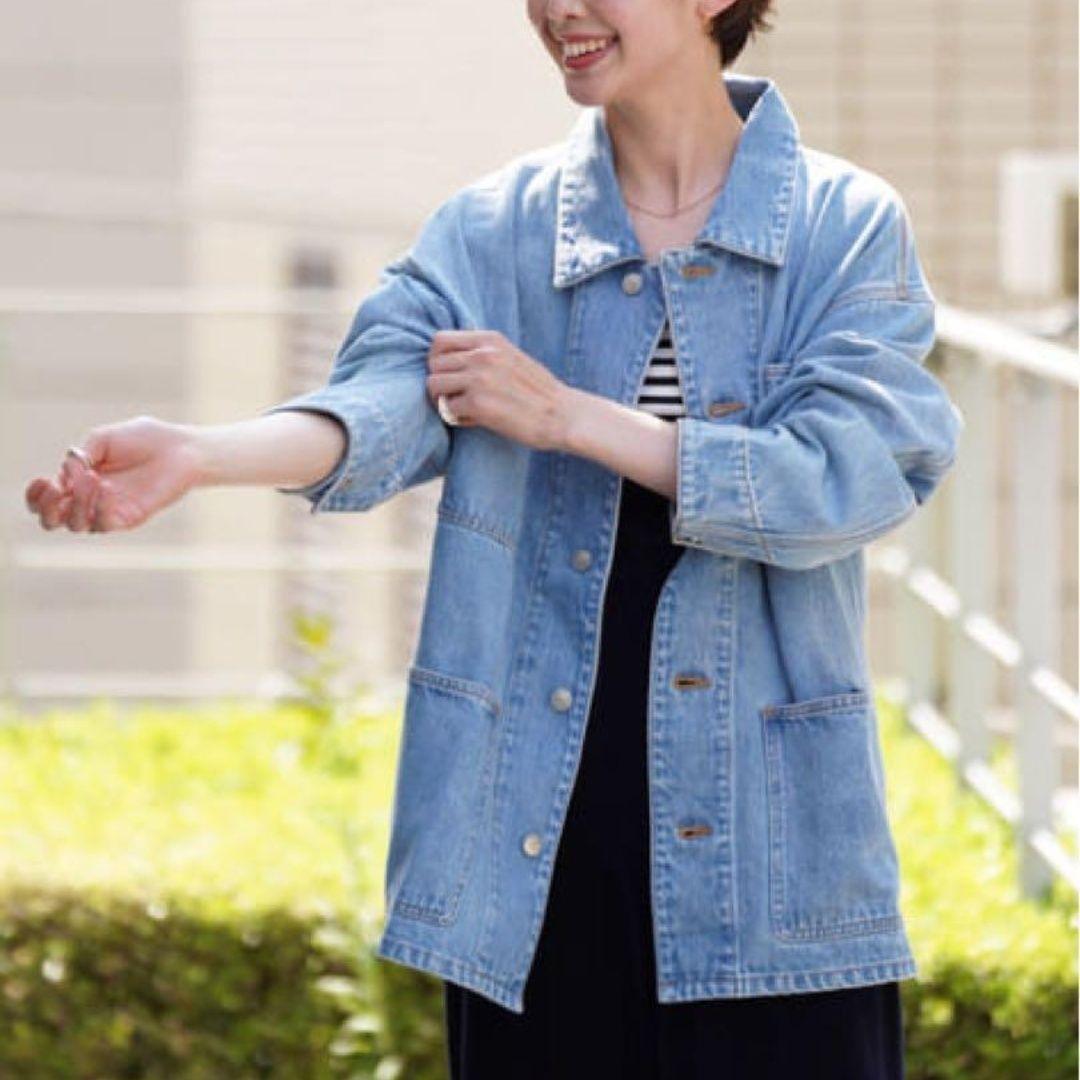 トゥモローランド マカフィー コットンデニムワークジャケット オーバーサイズ38