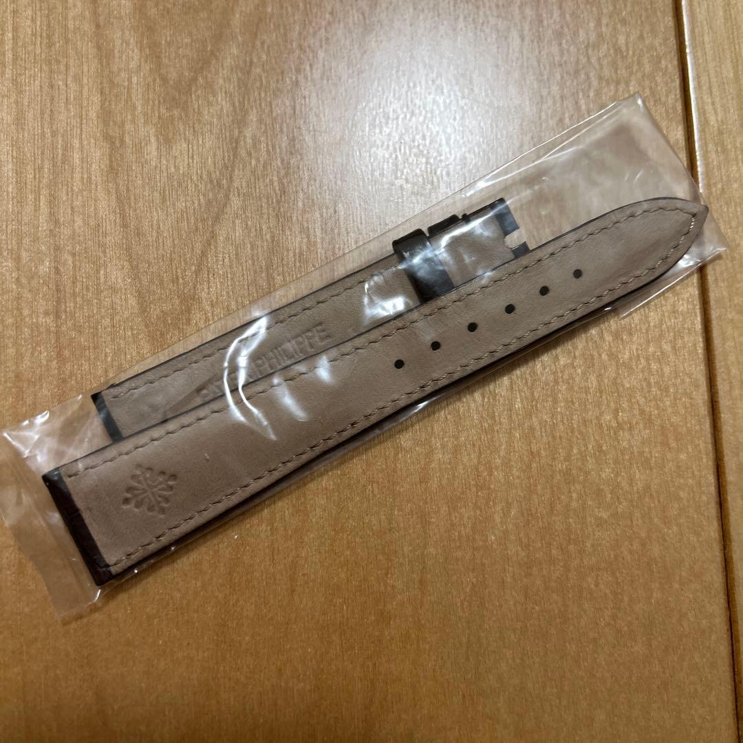 【新品】パテックフィリップ　純正　カラトバ専用　革ベルト ダークブラウン
