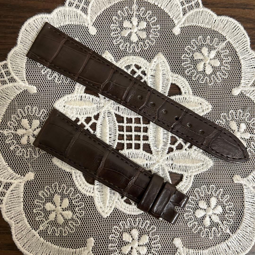 【新品】パテックフィリップ　純正　カラトバ専用　革ベルト ダークブラウン