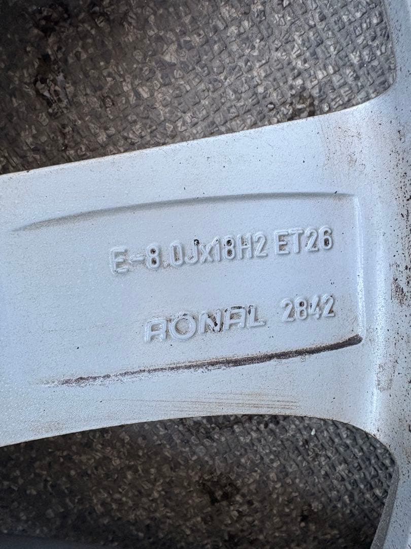 【アウディ純正アルミホイール】A4オールロードクワトロ ABA-8KCNCA18