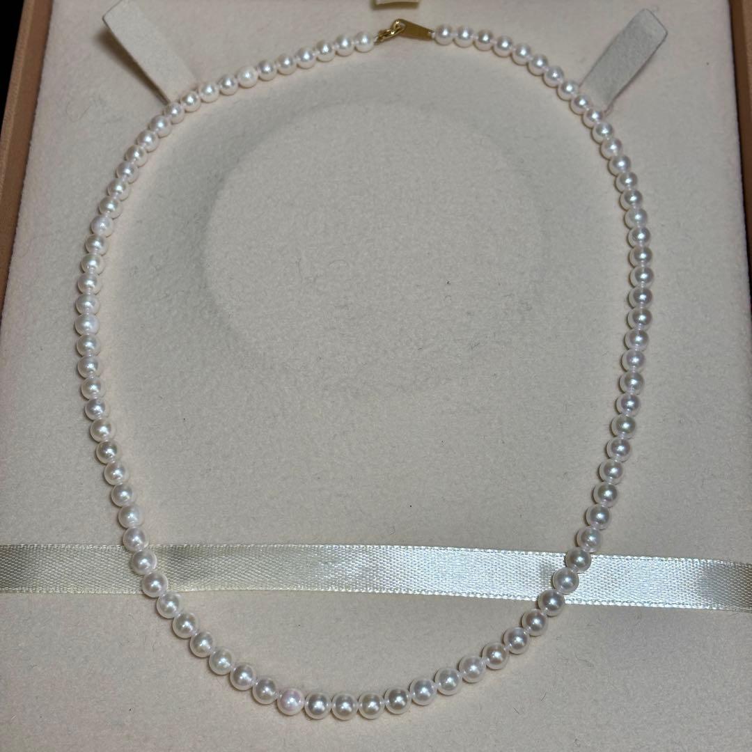 あこや真珠✨K18　パール 約4.5-5.0 ゴールド　冠婚葬祭　レディース