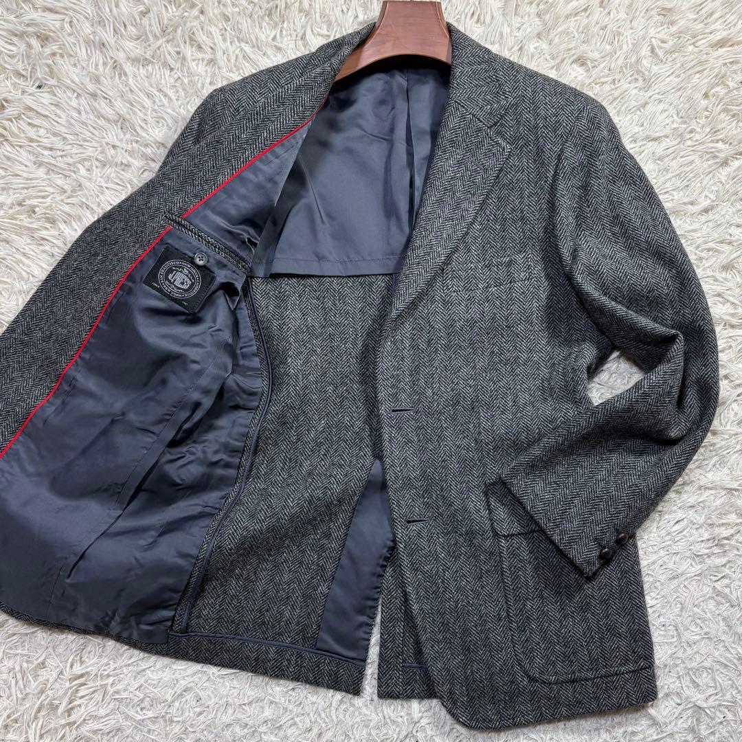 akitac様J.PRESS テーラードジャケット　ヘリンボーン　クルミ　L