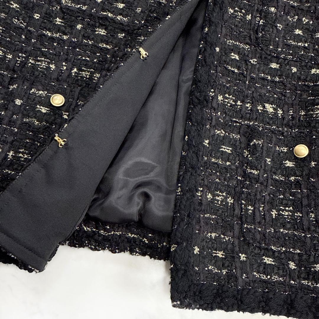 ガーリッシュ St.cecilia シャンティツイード ジャケット ブラック