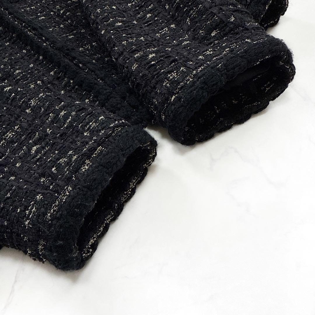 ガーリッシュ St.cecilia シャンティツイード ジャケット ブラック