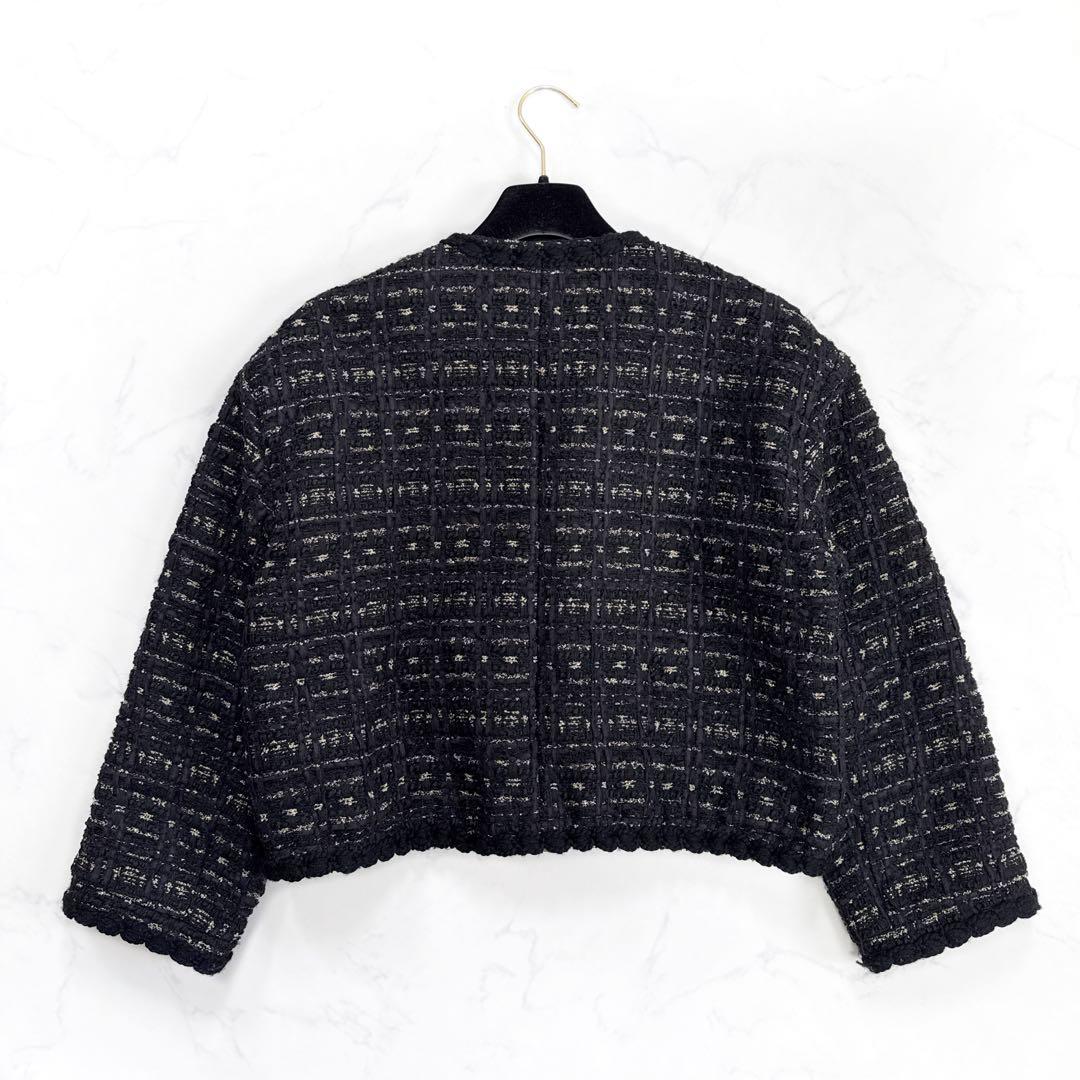 ガーリッシュ St.cecilia シャンティツイード ジャケット ブラック