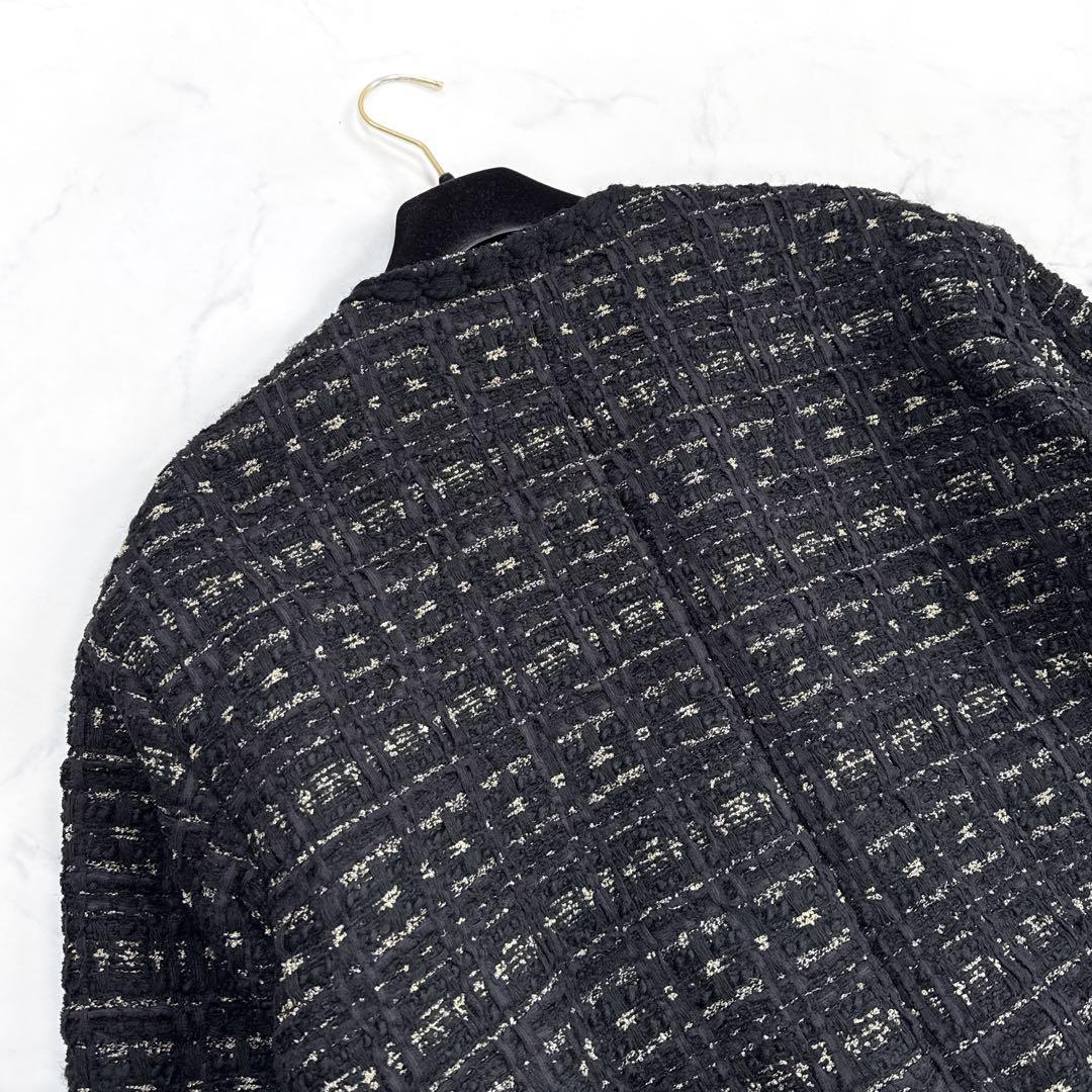 ガーリッシュ St.cecilia シャンティツイード ジャケット ブラック