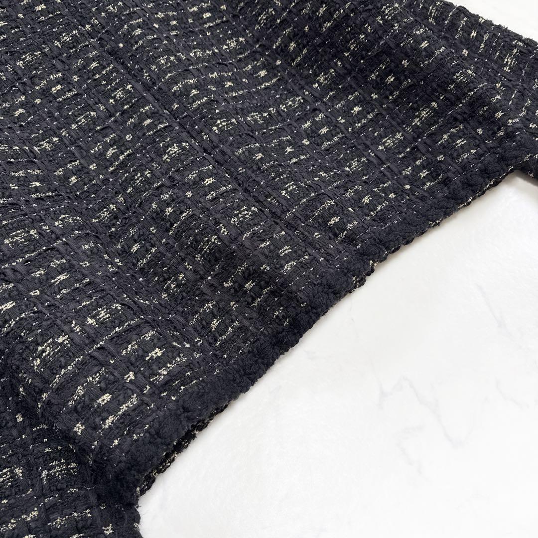 ガーリッシュ St.cecilia シャンティツイード ジャケット ブラック