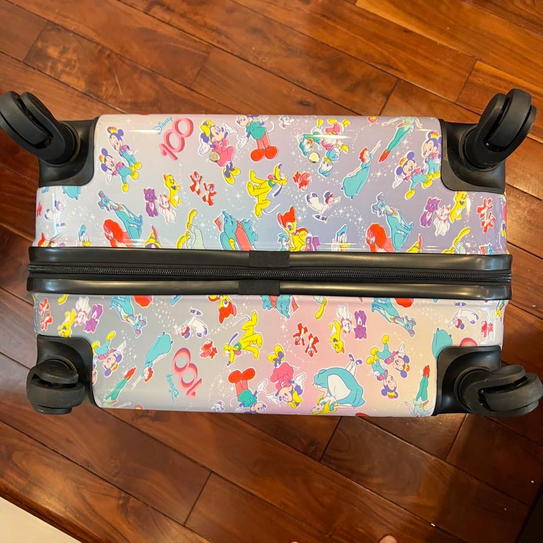 【ロサンゼルス購入】ディズニー100周年限定キャリーケースミッキースーツケース