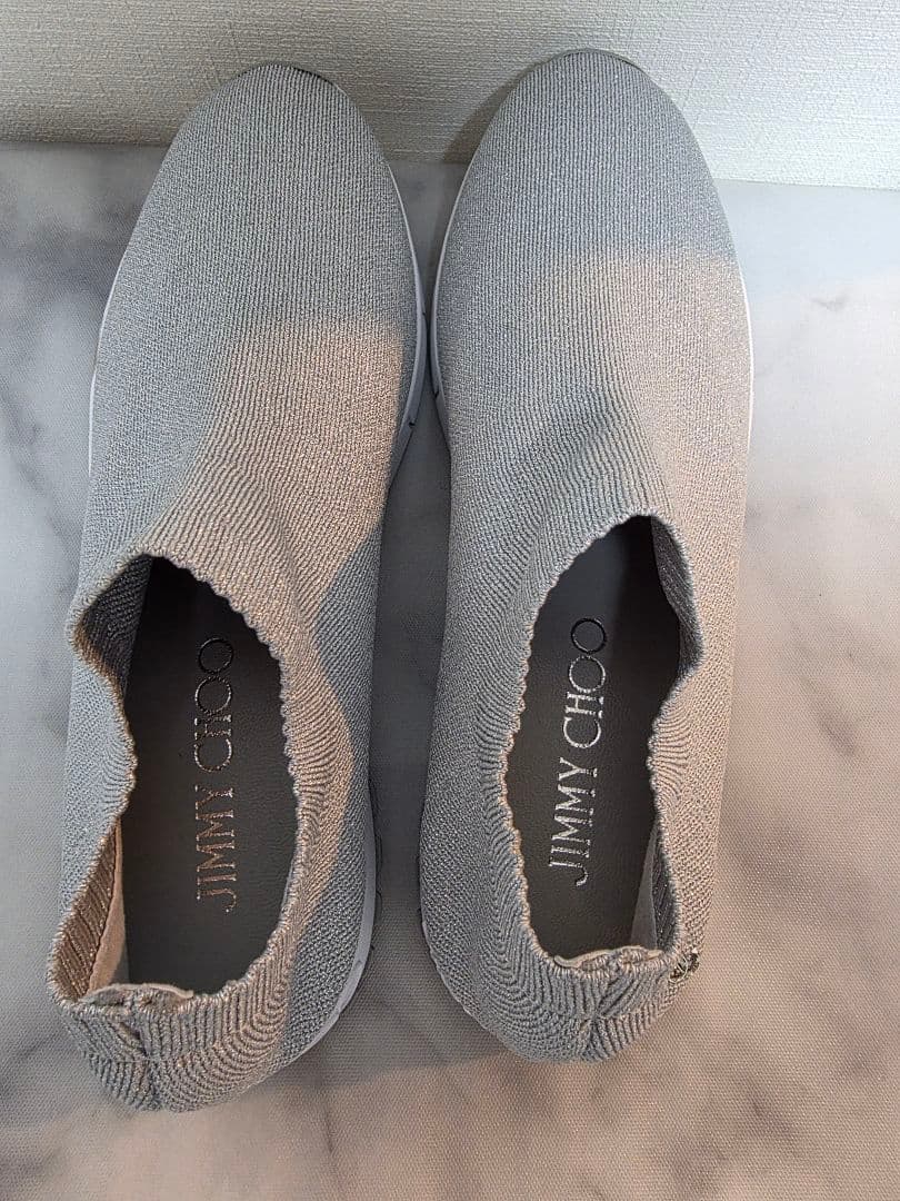 JIMMY CHOO シルバー スニーカー 24センチ