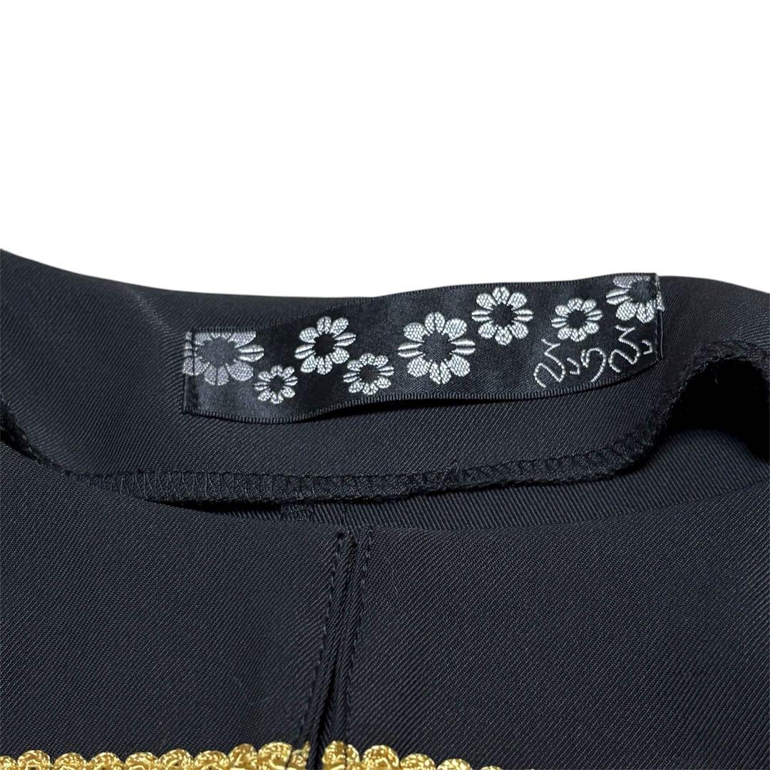 ふりふ from cats ナポレオンワンピース　総柄　猫　キャット　ブラック