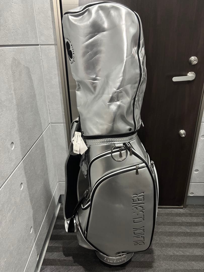 ブラッククローバー ゴルフ シルバー キャディバッグ 9.0型 BA5KNC20