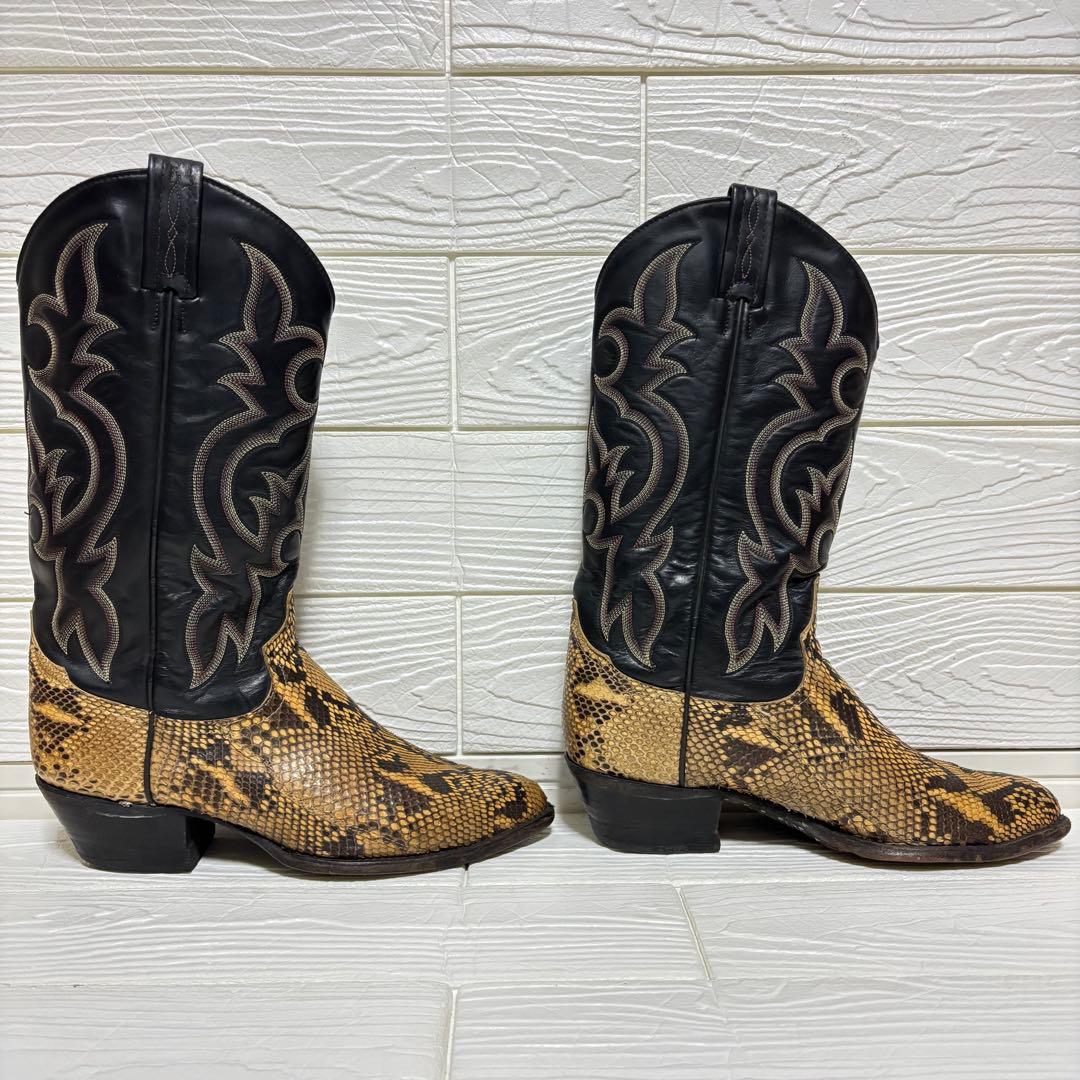 【希少】Tony Lama ウエスタンブーツ パイソン 87055 US8